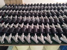 氣動螺紋角座閥塑料頭